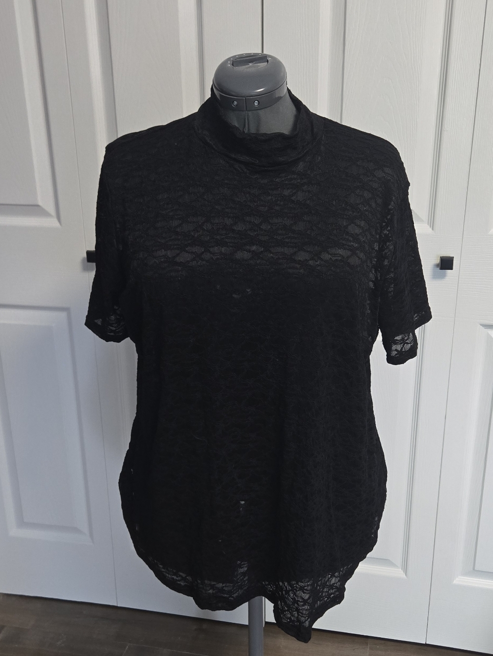 Lace Mock Neck Top